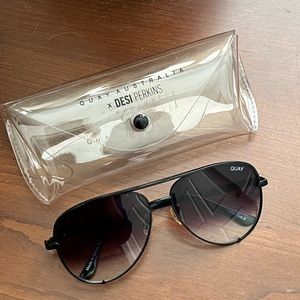 Desi x Quay Australia High Key Black Fade Sunglasses